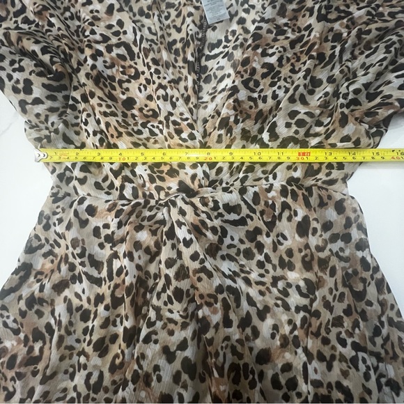 Time and Tru Leopard Print Cover Up Size M 8-10 excellent condition - Picture 6 of 7